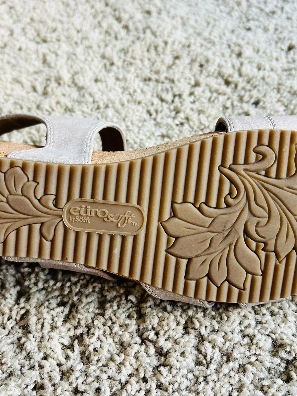 Comfort Cork Wedge Sandals in Light Beige - Adjustable Strappy Women’s Wedges